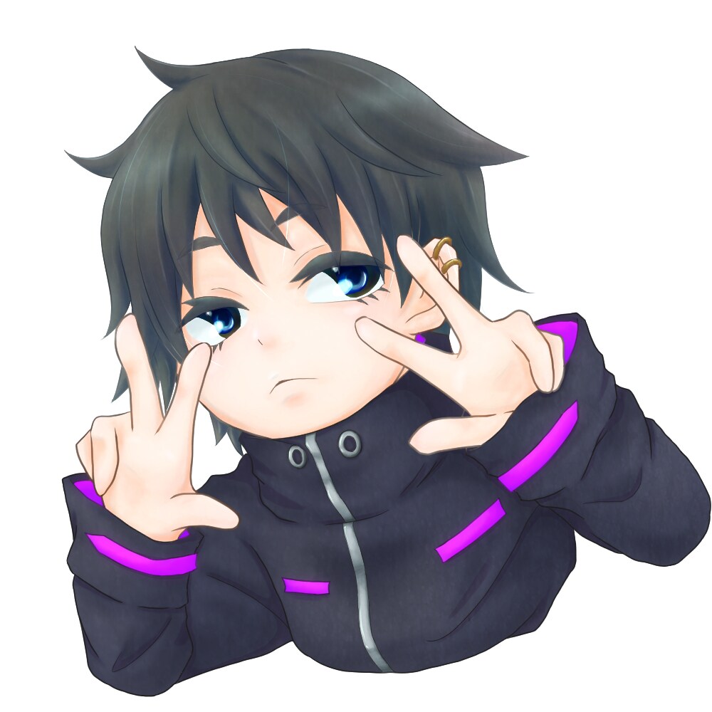 Twitter用アイコン(デフォルメ通常塗り)