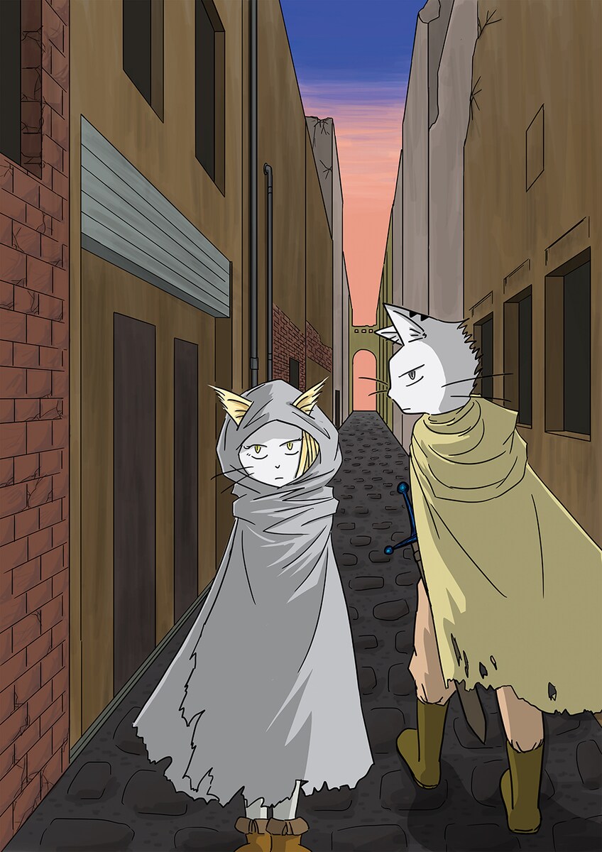 （受注作品）小説の裏表紙イラスト