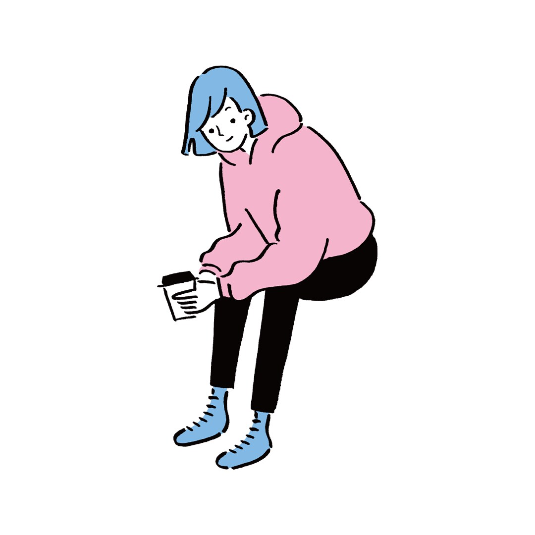 パーカー女子