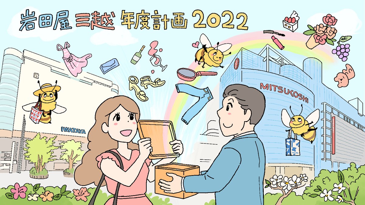 岩田屋三越様 年度計画2022年イラスト