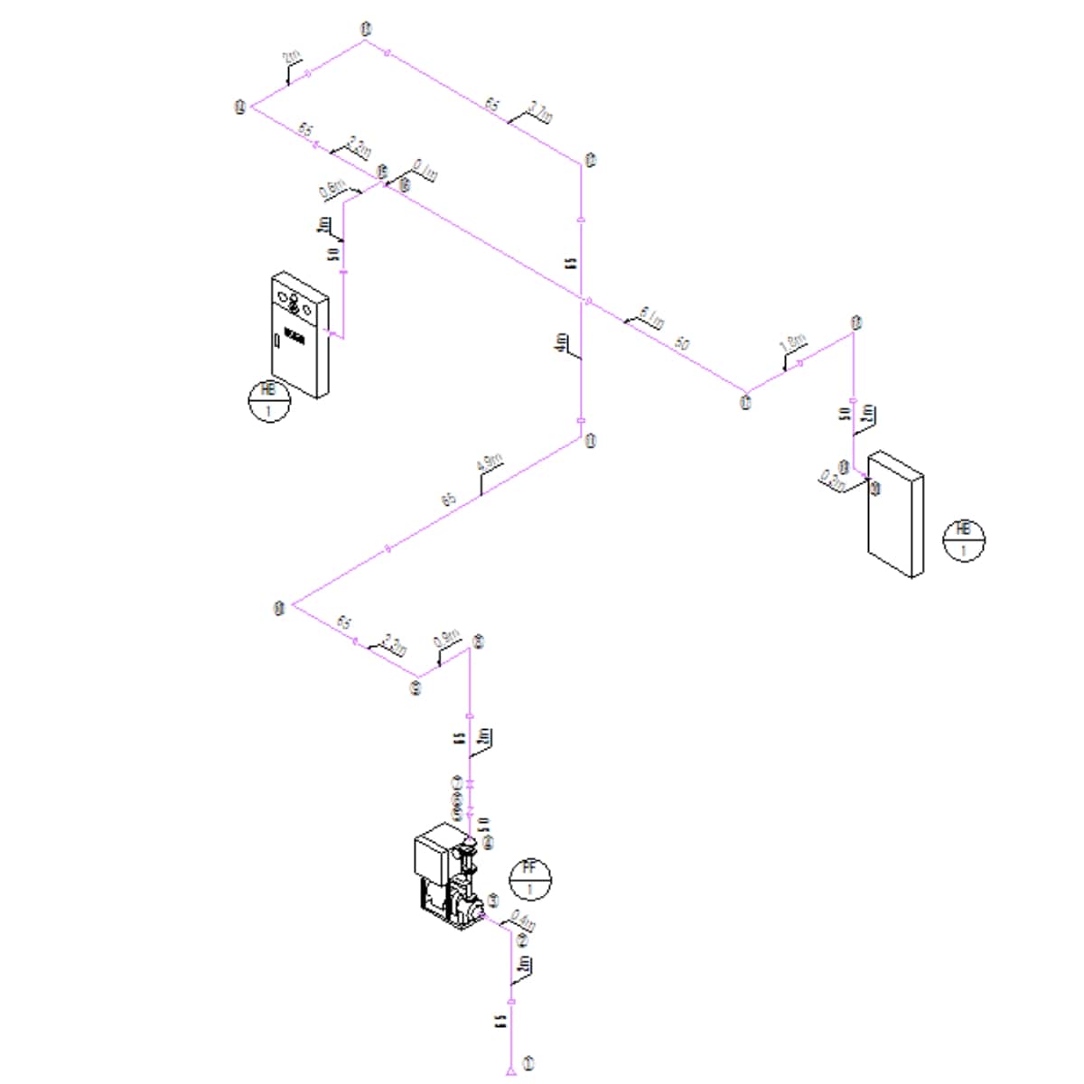 消火設備アイソメ図