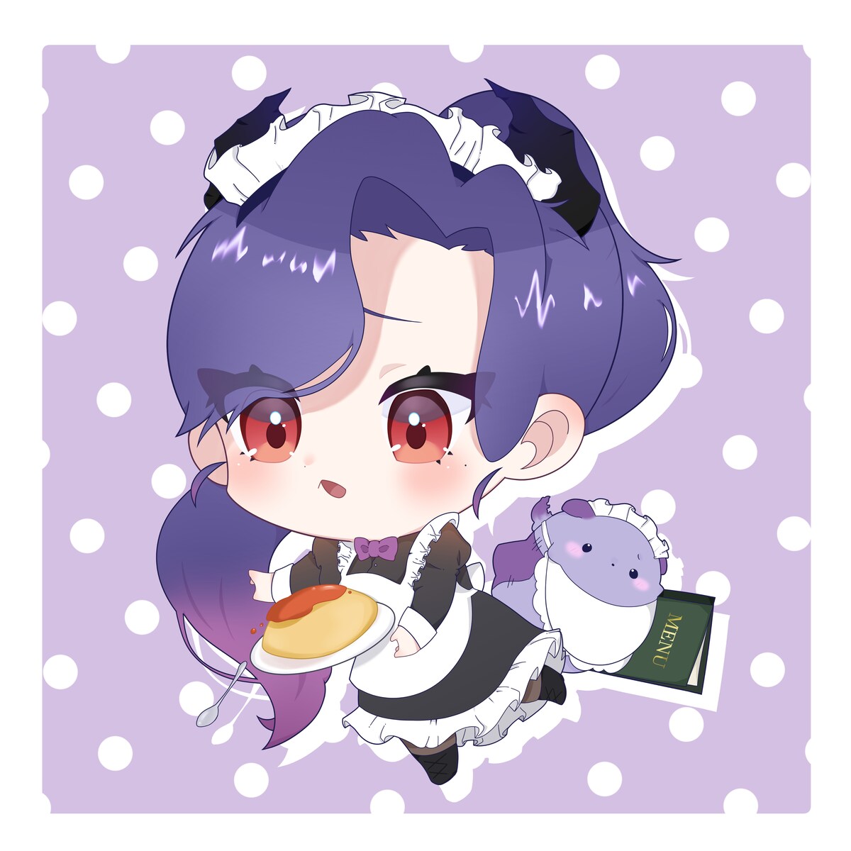 コラボカフェ風イラスト