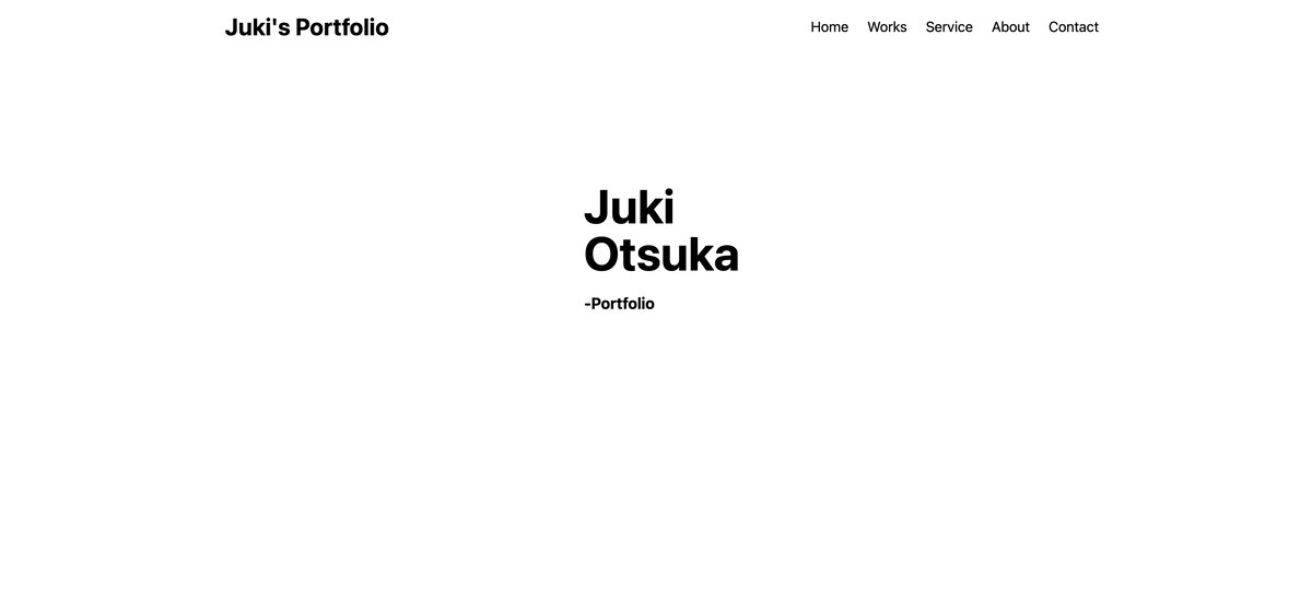 ポートフォリオサイト