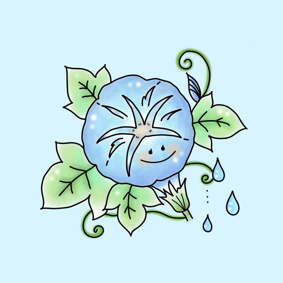 アサガオのお花アイコン