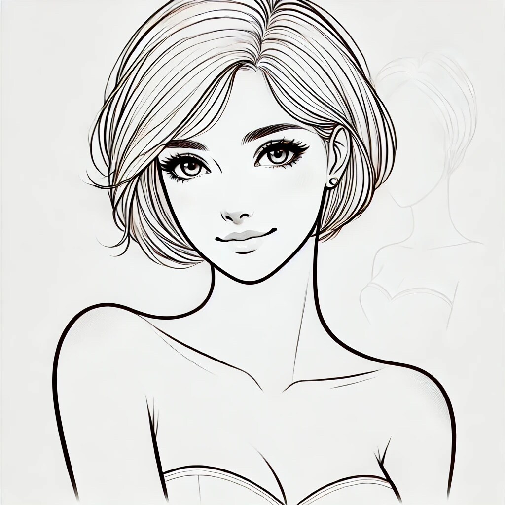 Women with short hair