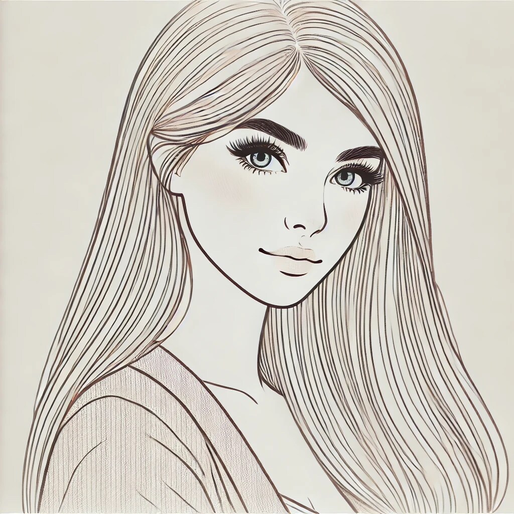 Women with strait hair