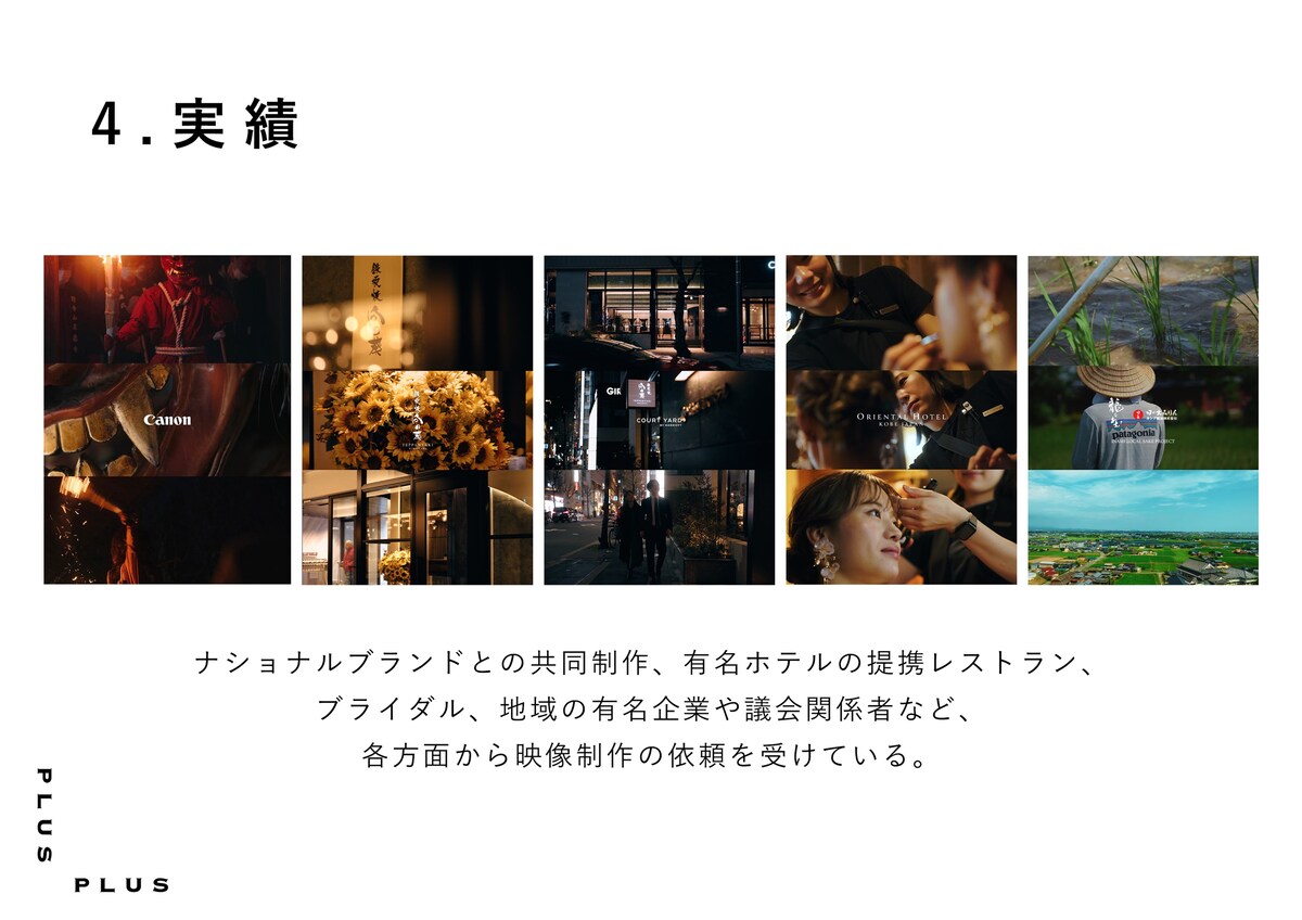これまでの映像制作の実績