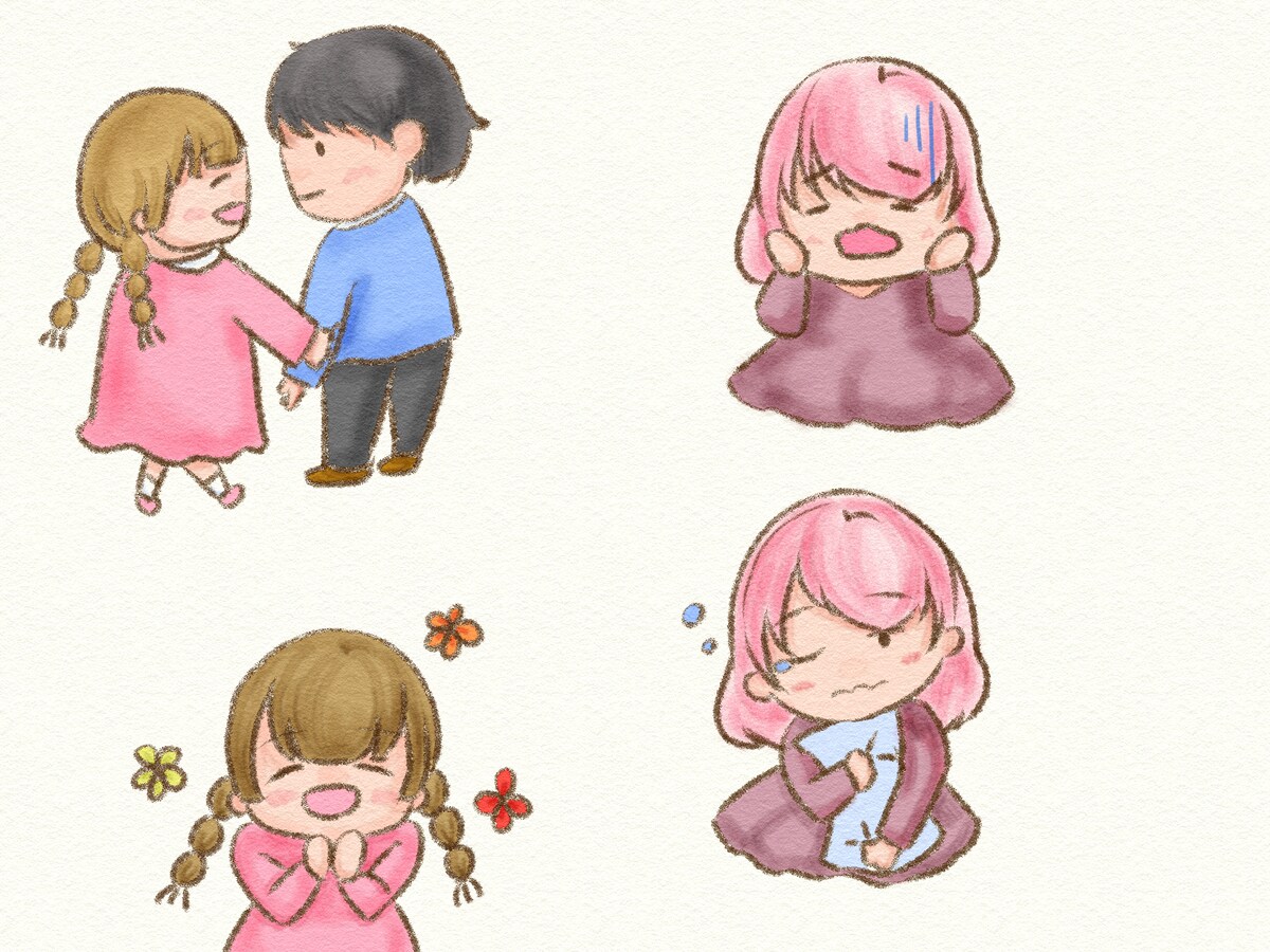 水彩手書き風イラスト