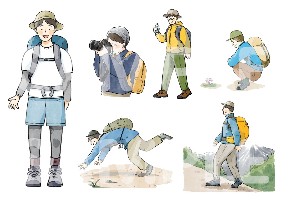 人物イラストサンプル