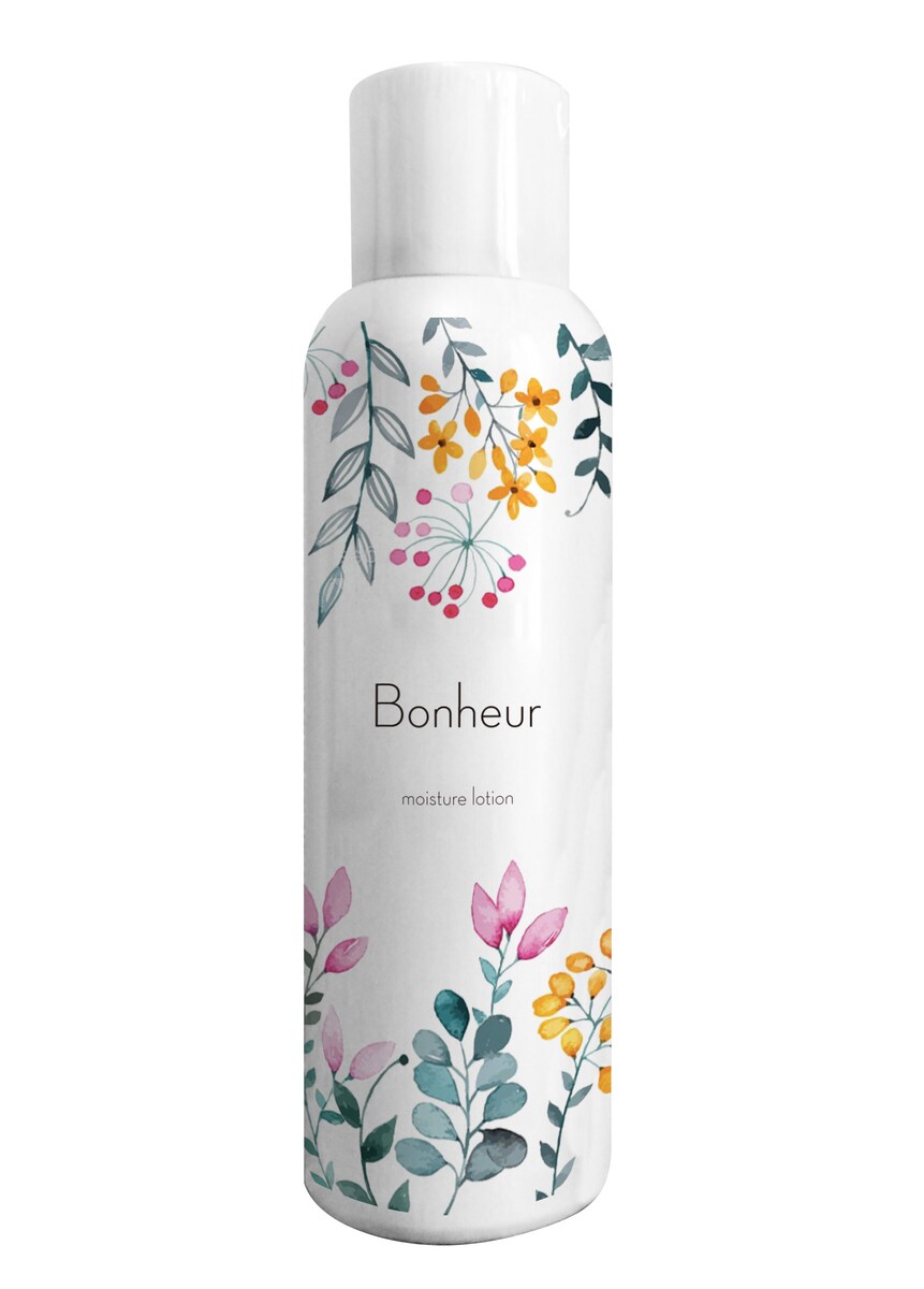 Bonheur 化粧水スプレーパッケージデザイン（ボトル）