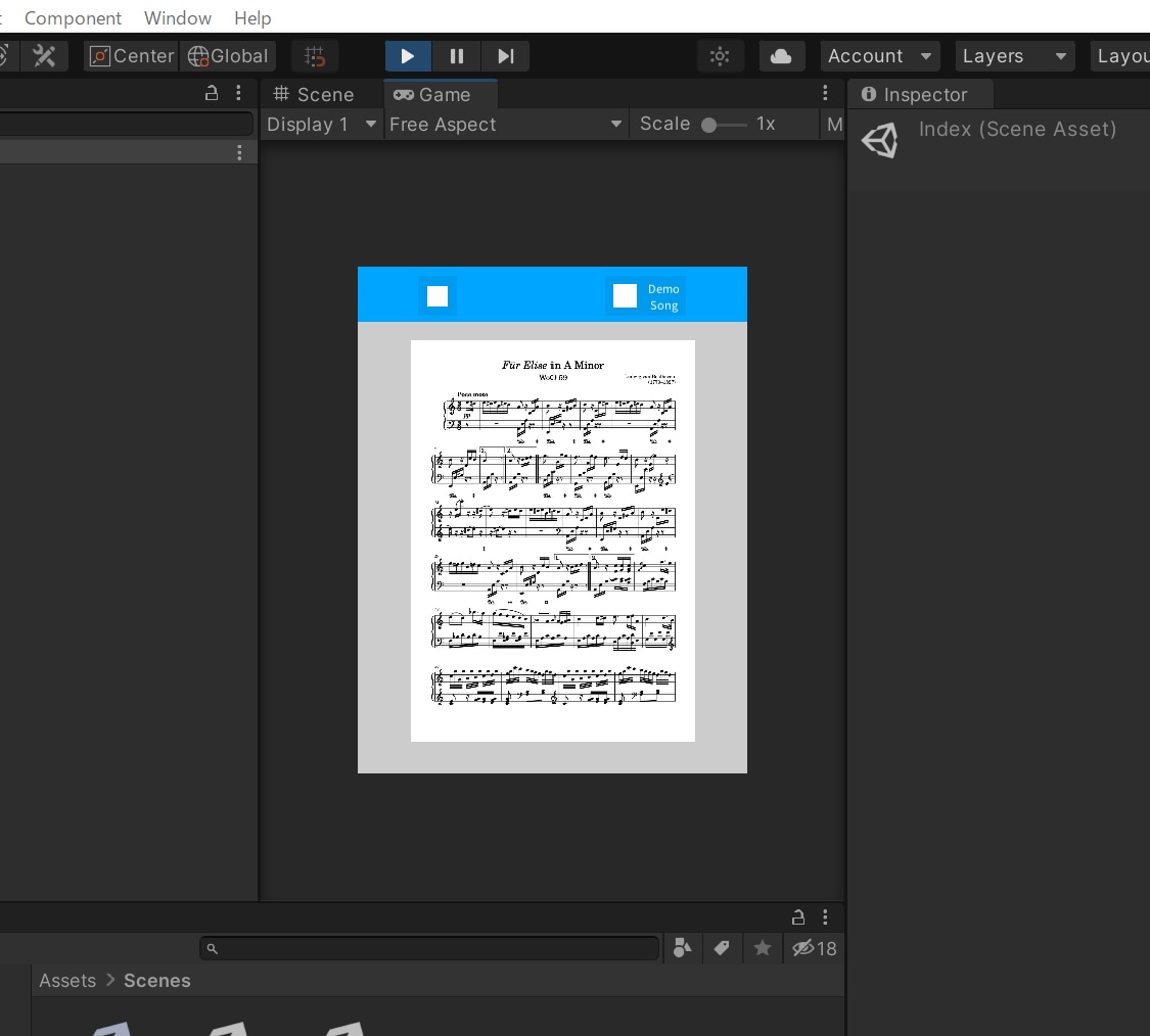 著作権切れの音楽の楽譜表示アプリのテンプレート作成