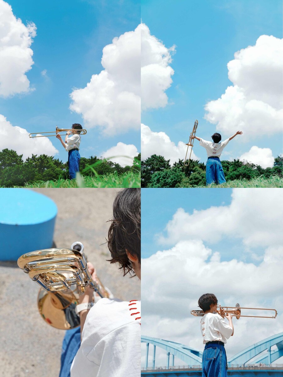 楽器とお散歩ポートレート撮影 