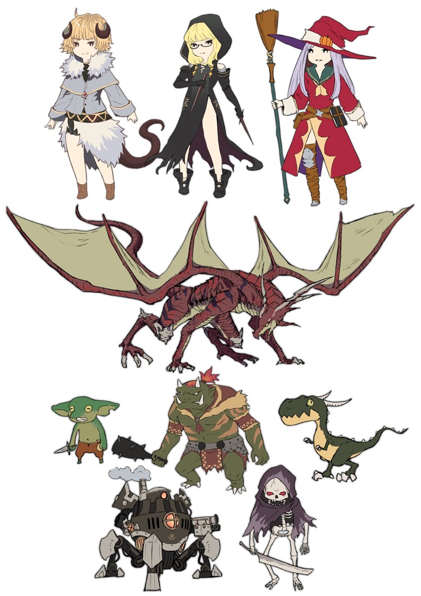 キャラクターデザイン　デフォルメ