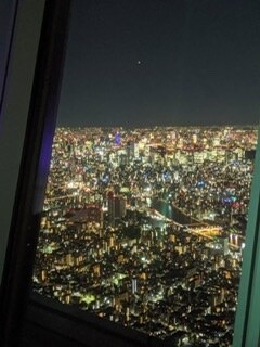 スカイツリーからの夜景、東京タワー