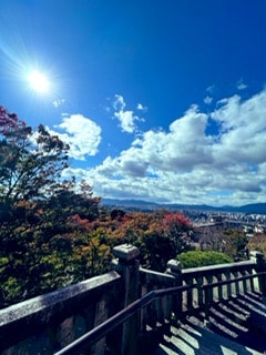 清水寺の頂上からの景色