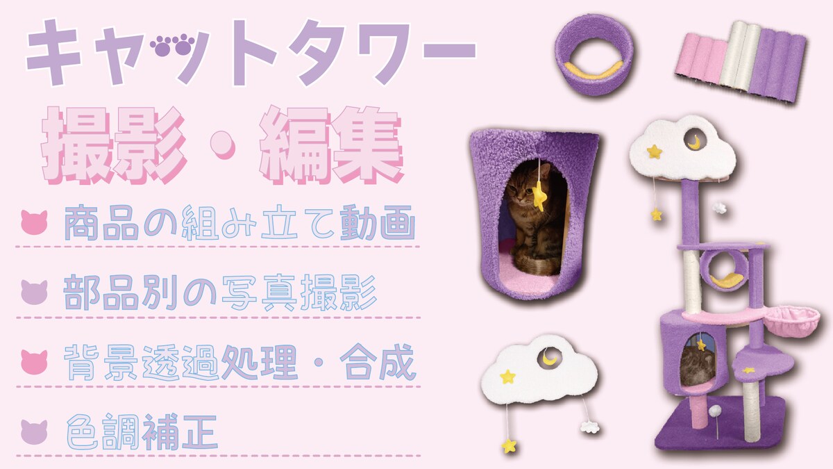 「販売商品などの動画･写真撮影代行します」
