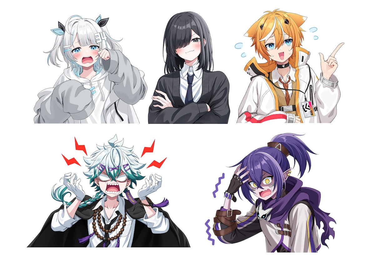 びじぱと様表情イラスト
