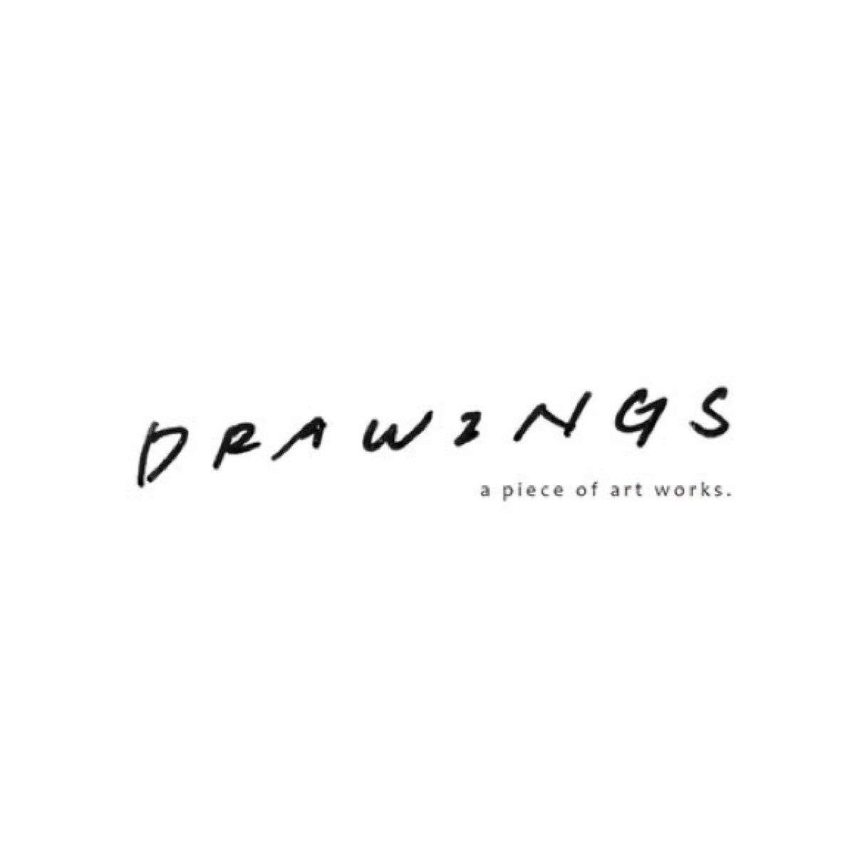 ドローイング展のロゴデザイン