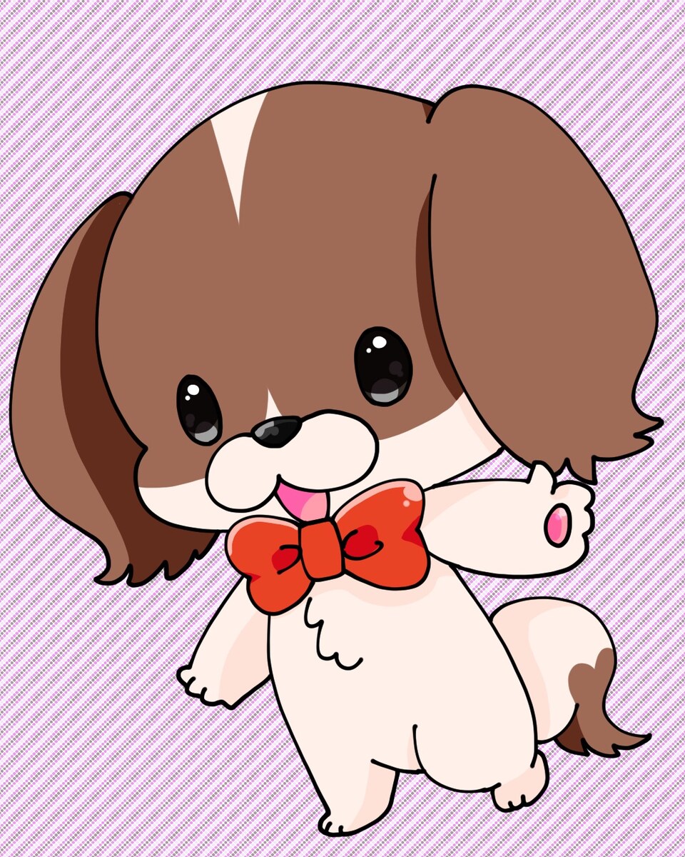 コミック風の犬