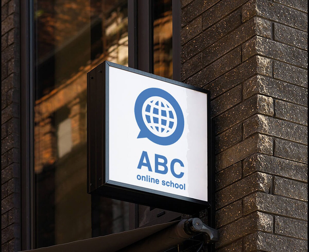 ABCオンライン英会話スクールのロゴデザイン