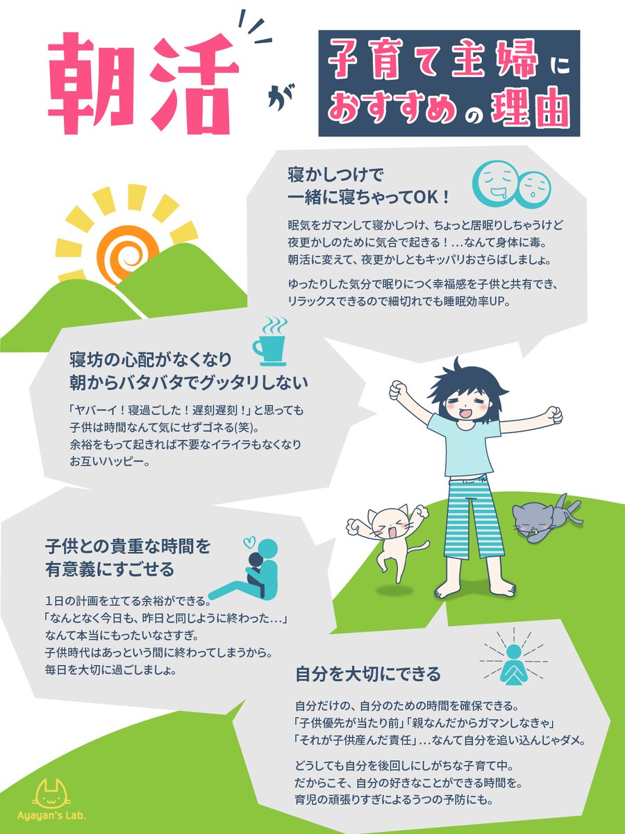 朝活が子育て主婦におすすめの理由