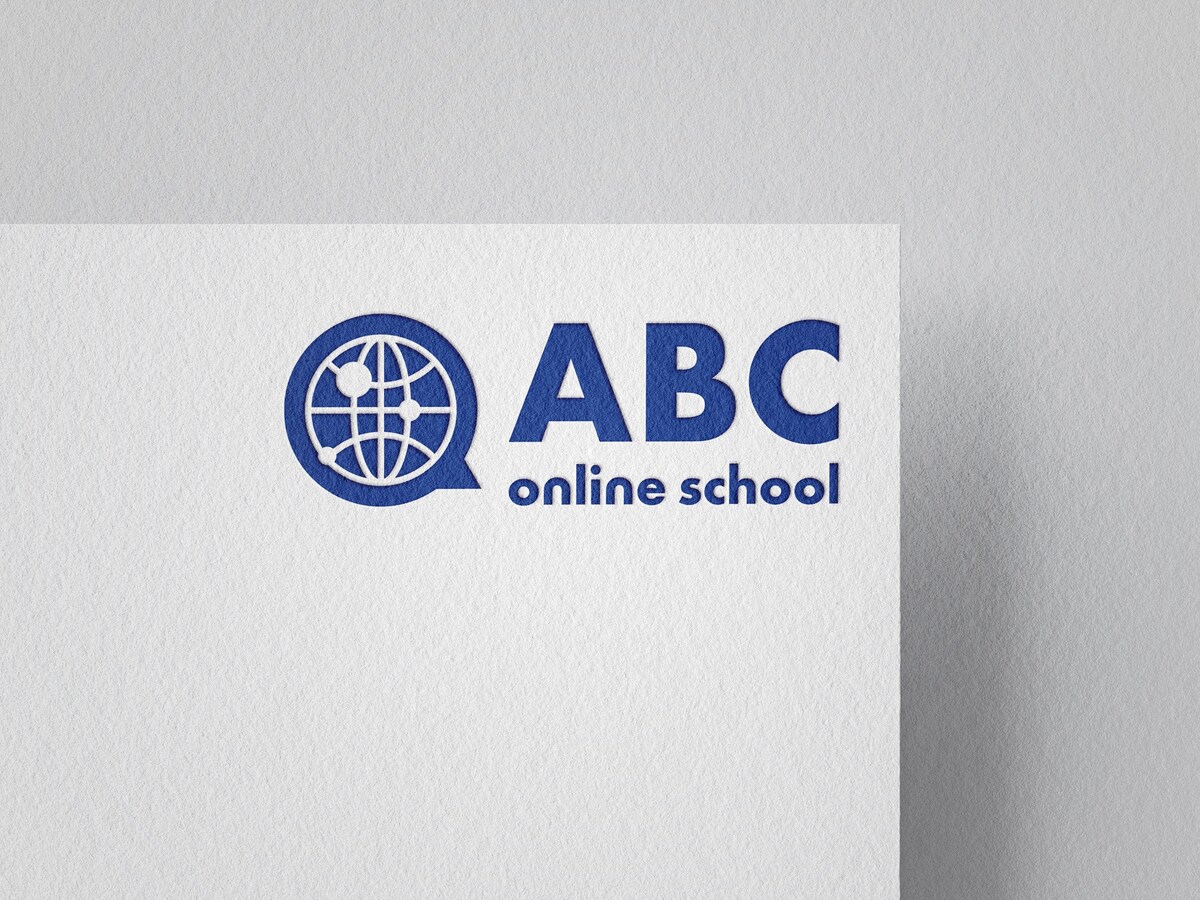 オンライン英会話スクールの架空ロゴ