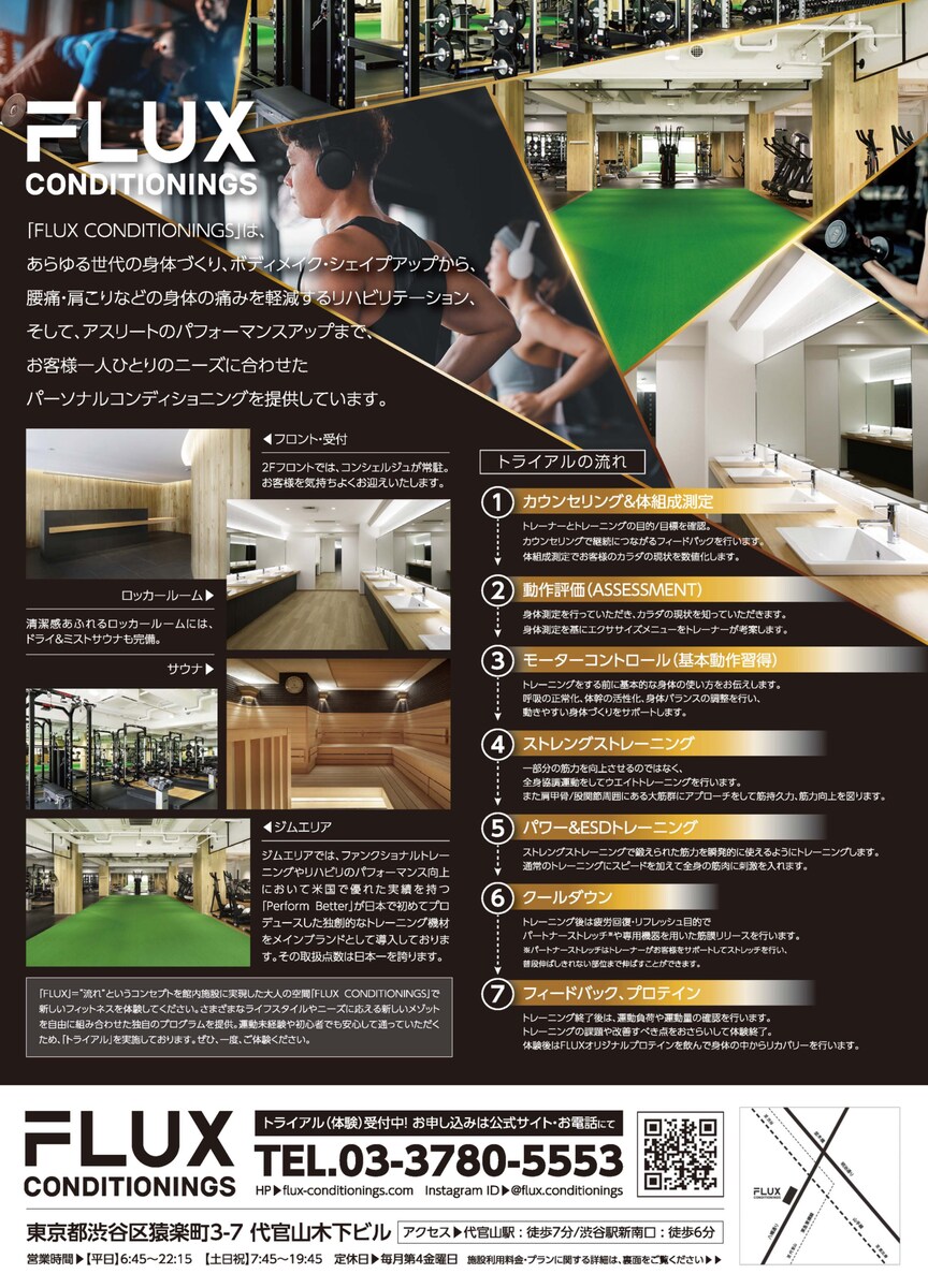 ジム施設のチラシ制作事例