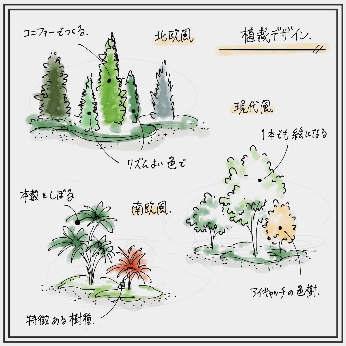 植栽のデザイン