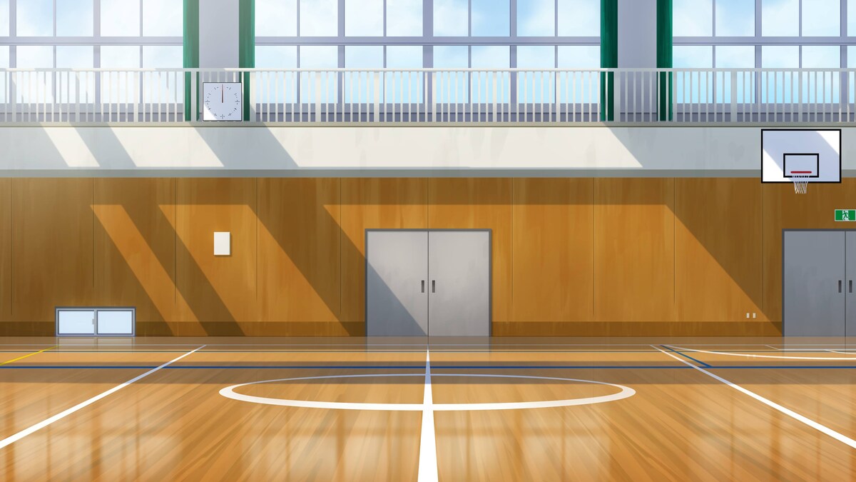 昼の体育館（歌ってみた動画のアニメーション背景）
