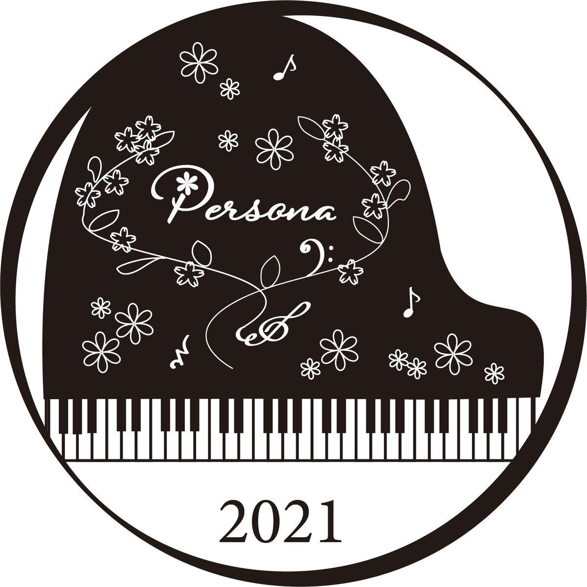 ピアノコンサートパンフレットロゴシンボル