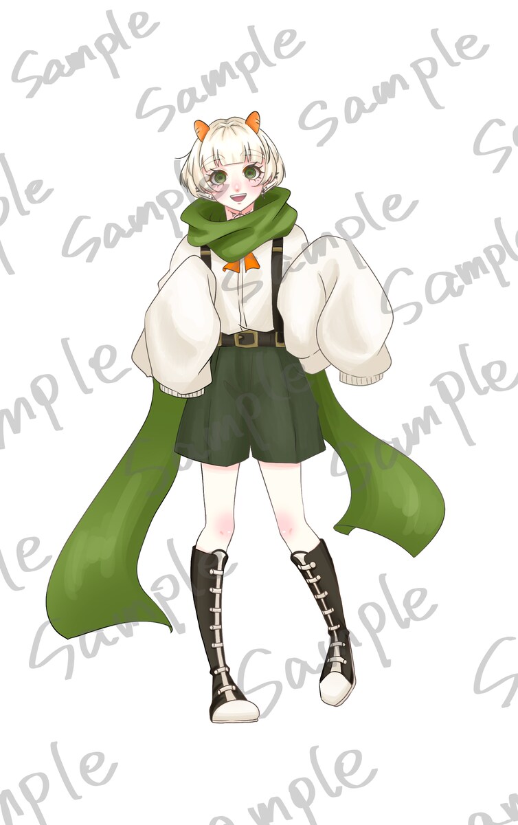 VTuber、立ち絵イラストデザイン作成