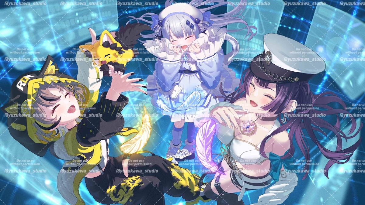 新VTuber事務所エティプロティザー用イラスト（笑顔差分）