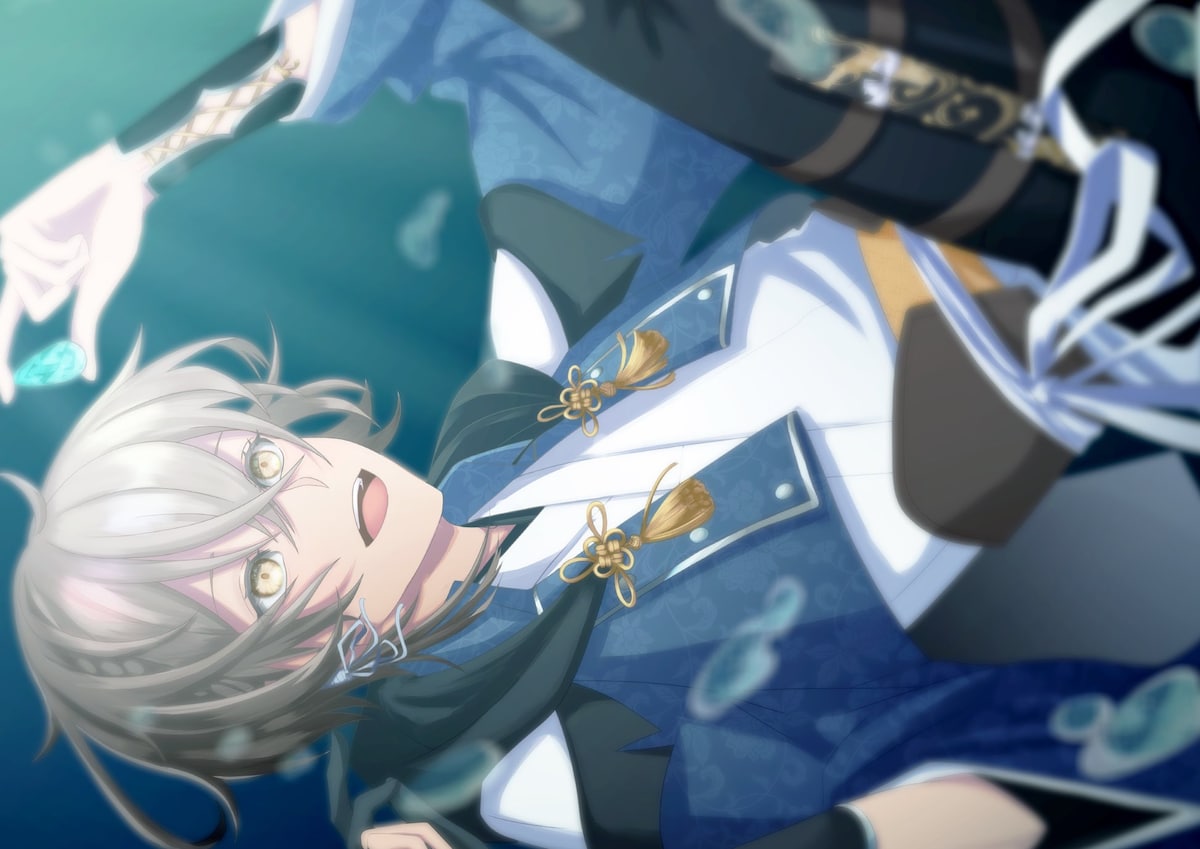 水の中の男の子