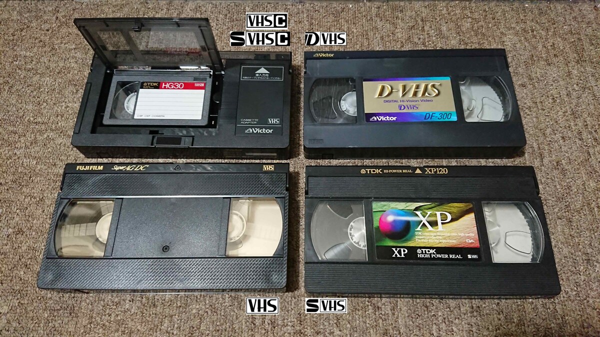 VHSテープに記録されたホームビデオや録画番組のデジタル化