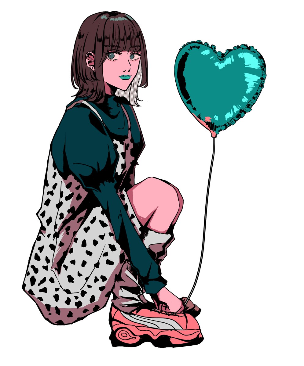 レトロ風女の子