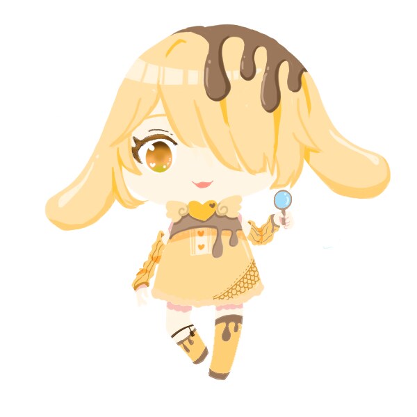ポケコロ風にイラスト