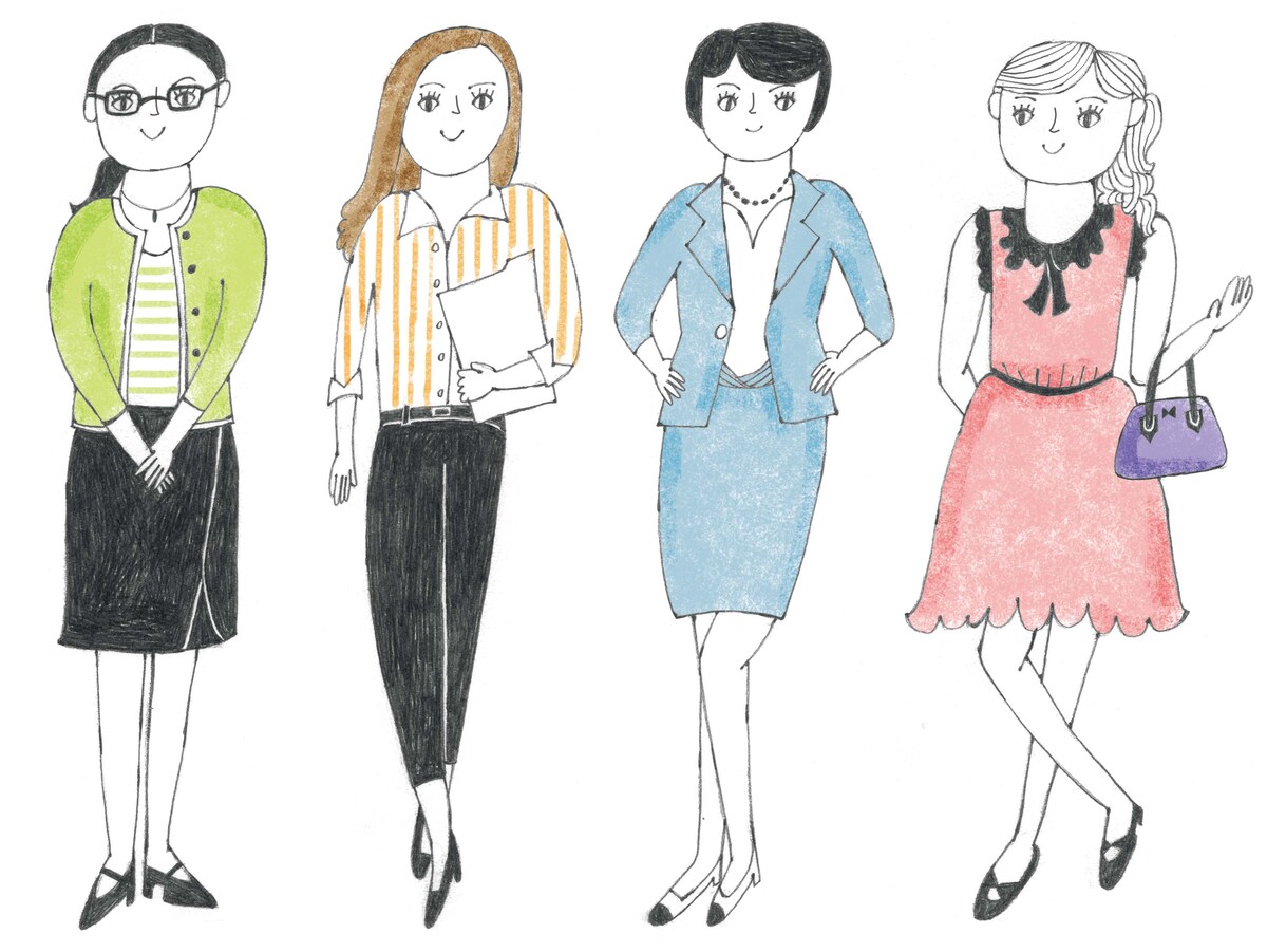 雑誌「日経WOMAN」カットイラスト