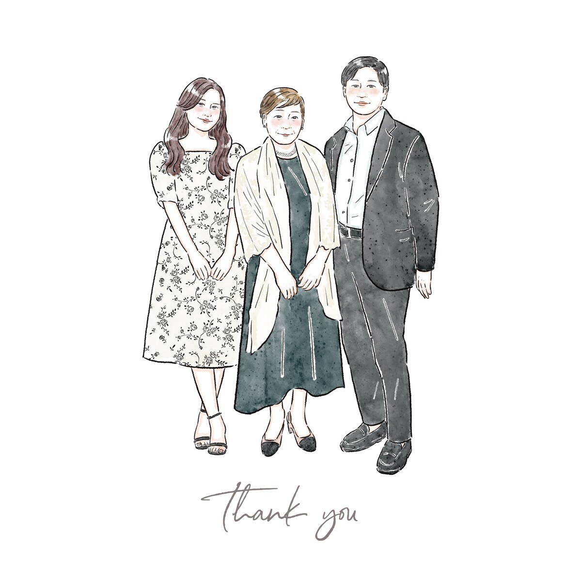 結婚式両親贈呈品イラスト