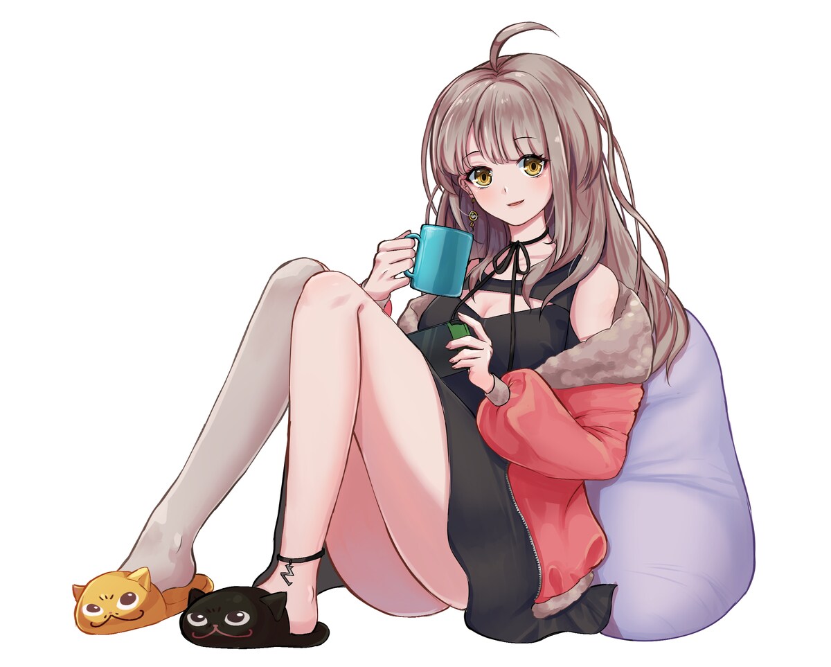 ゲーム立ち絵風イラスト