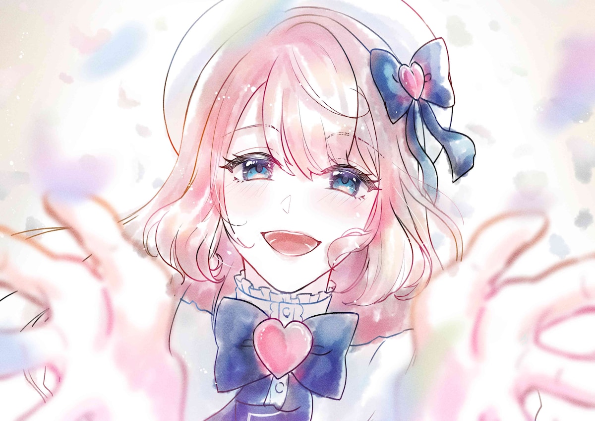 『歌ってみた』や『オリジナルMV』向けの水彩イラスト