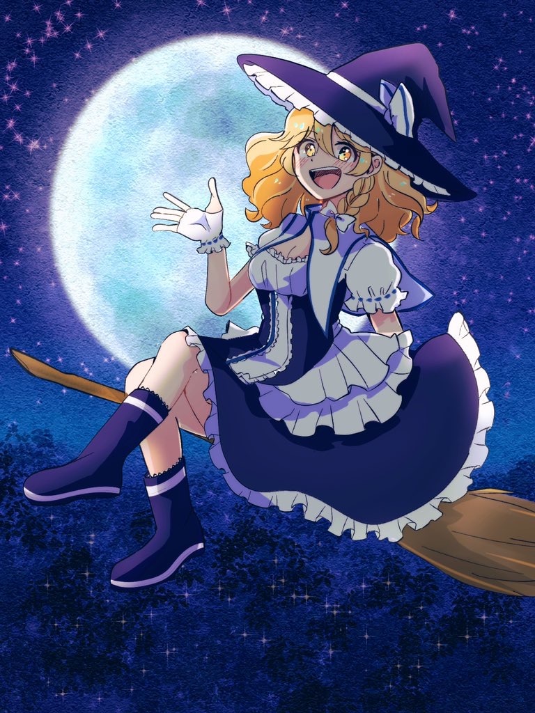 東方project霧雨魔理沙のファンアートです