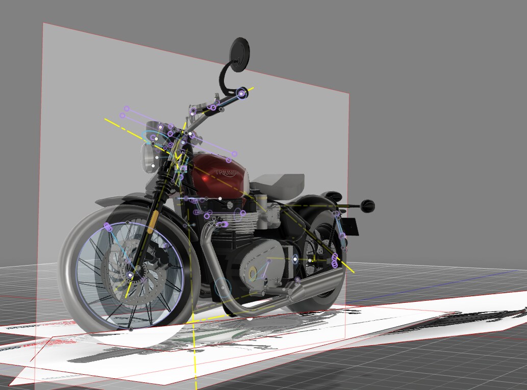 趣味のバイクを3Dでモデリング