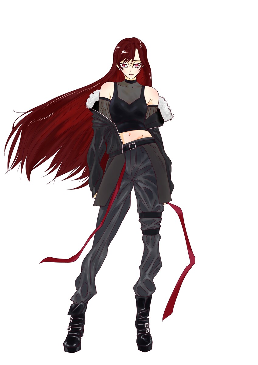 学内のファッションショーのイメージキャラクター