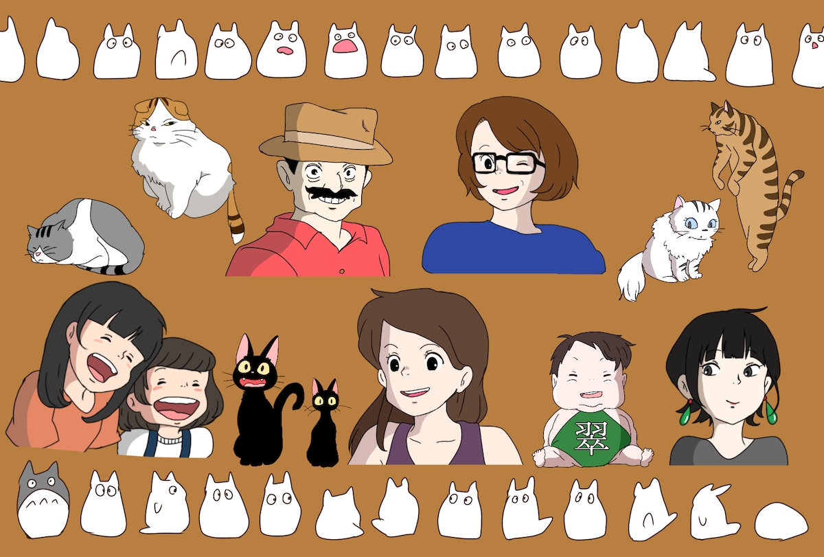 ジブリ風 似顔絵オーダー☆