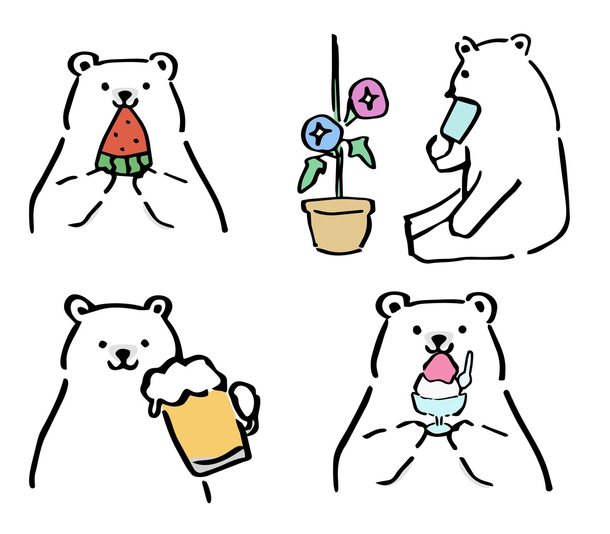 シロクマの挿絵