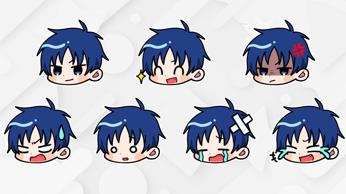 フルパワーアダルツ - SDキャライラスト表情差分