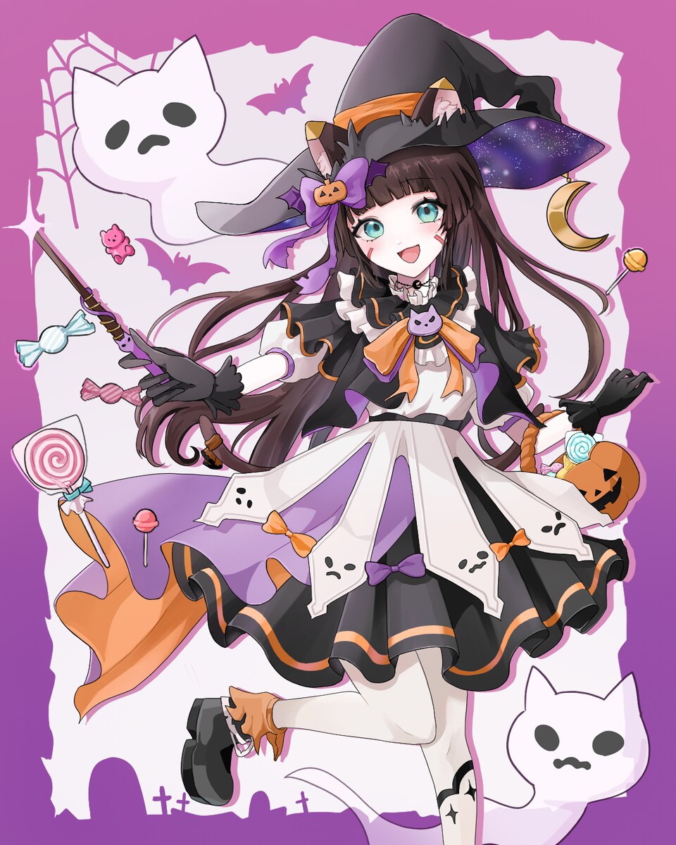 【ご依頼】ハロウィン衣装デザイン/1枚絵制作