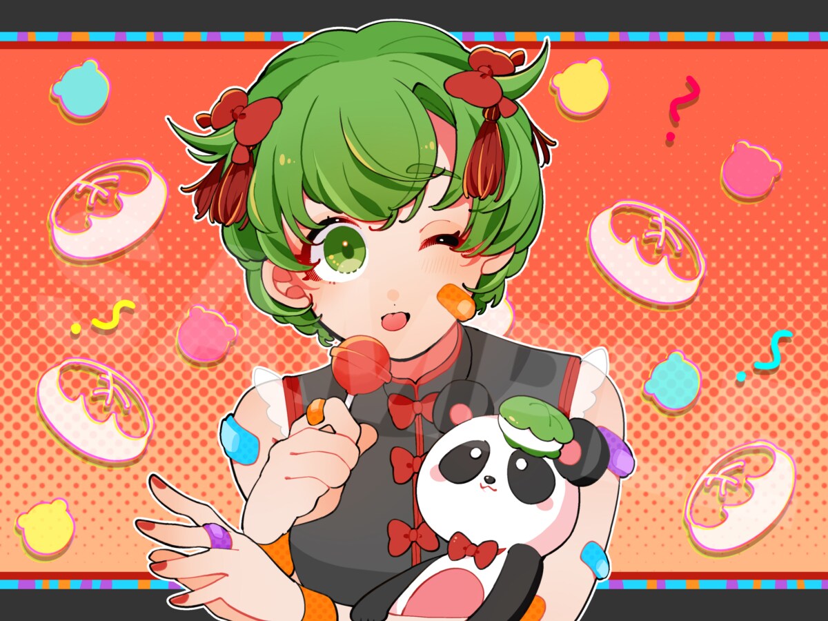 配信者様 サムネ用1枚絵＆デザイン