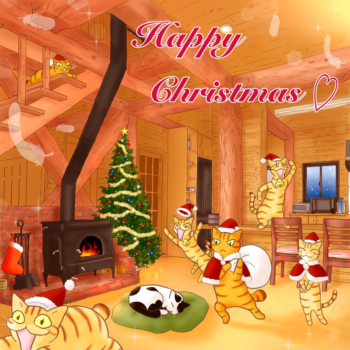 猫たちのメリークリスマス！