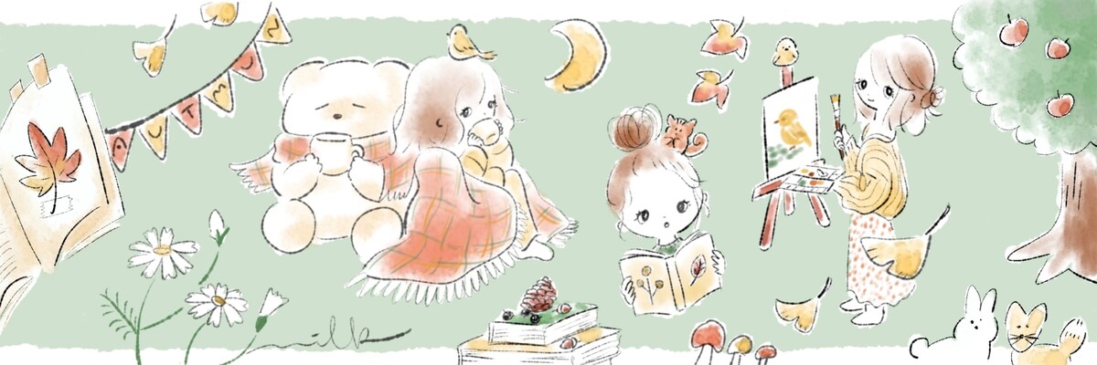 カットイラスト　秋